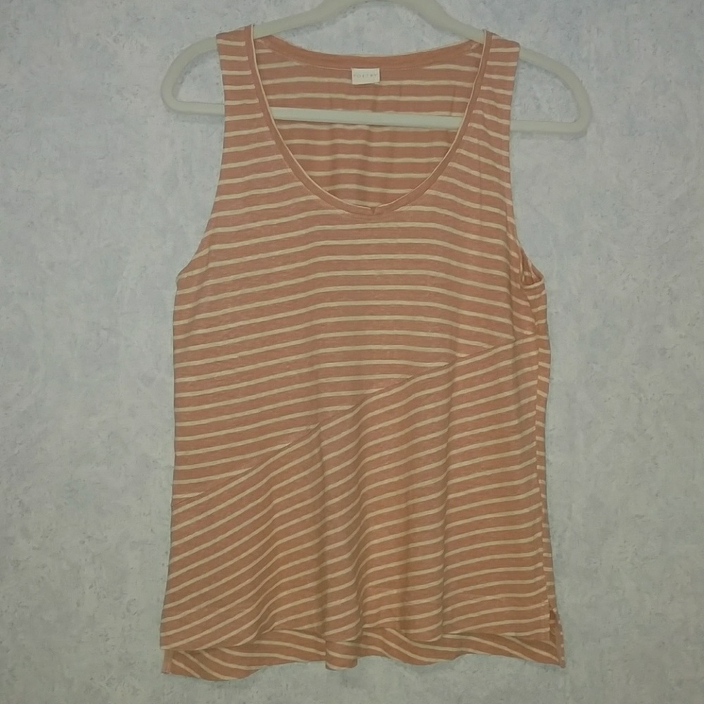 Poetry Fashion UK Hemp and  Cotton Striped to Tank Size US 10
